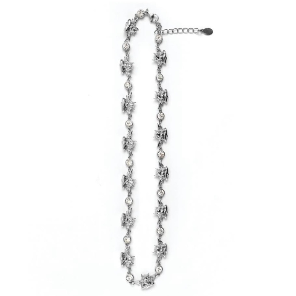 Boys Lie Crystal Clear Necklace